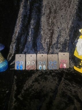 Handmade UV Resin Earring Lot